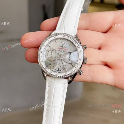 Best Quality Omega Speedmaster Ladies watches White Dial-Buy Omega Replica Watches